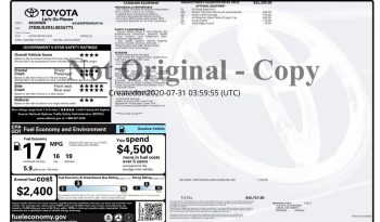 2020 Toyota 4Runner SR5 Premium – CC260727A full
