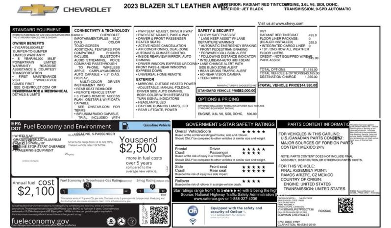 2023 Chevrolet Blazer LT – BCP0346 full