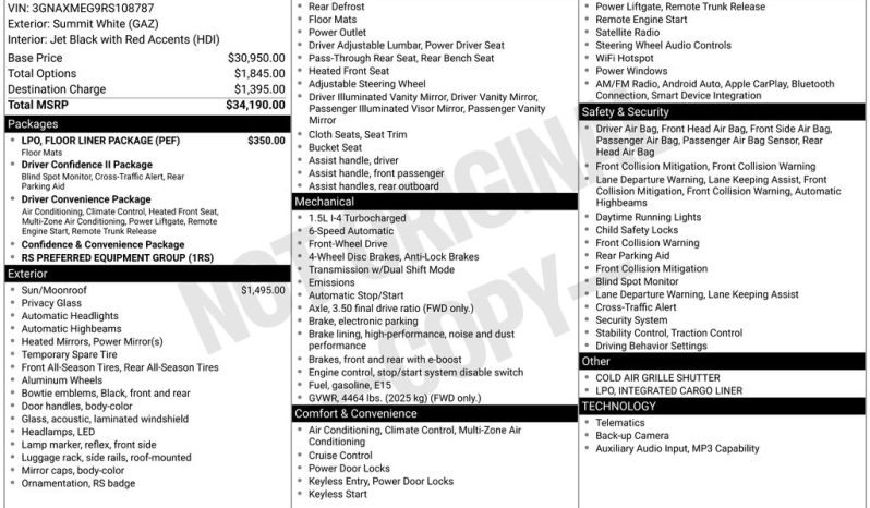 2024 Chevrolet Equinox RS – CCP0180 full