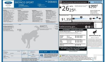 2022 Ford Bronco Sport Outer Banks – BC262607A full