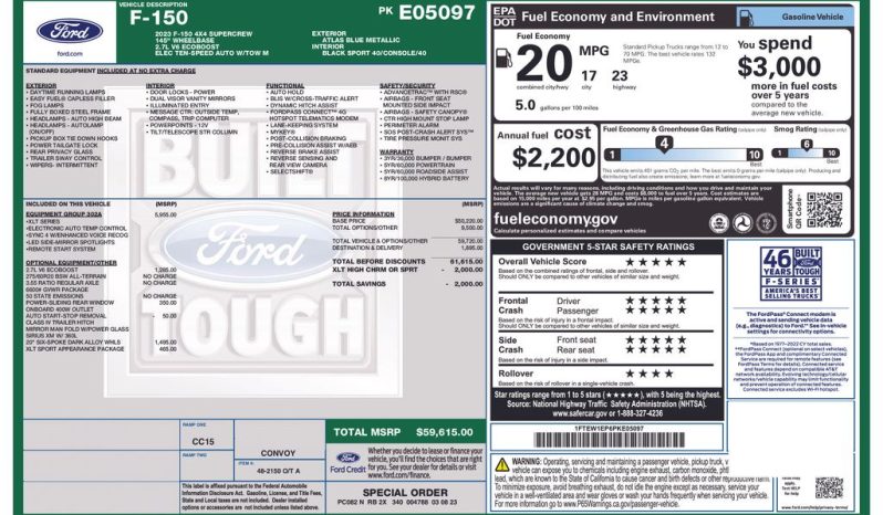2023 Ford F-150 XLT – BC262150A full