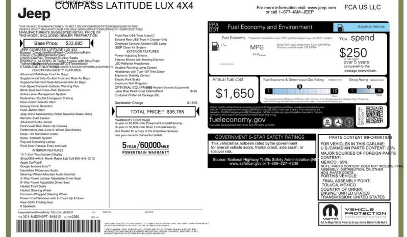 2023 Jeep Compass Latitude Lux – BCP0341 full