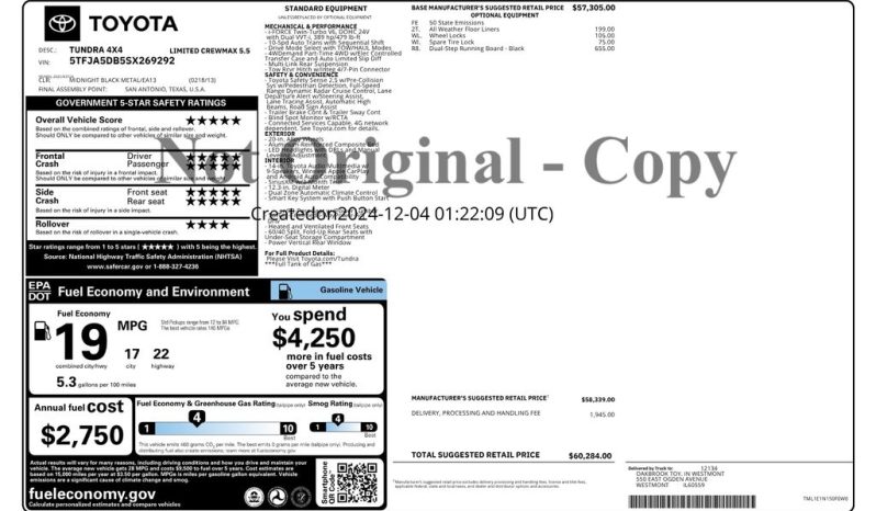 2025 Toyota Tundra Limited – CCA0195 full