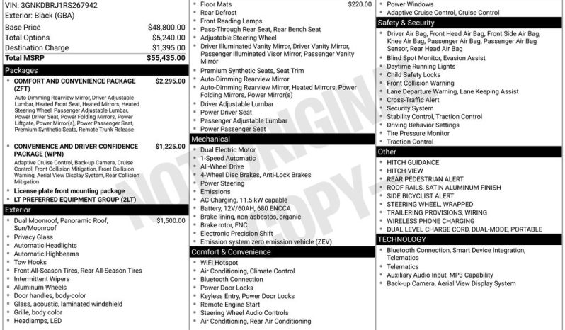 2024 Chevrolet Blazer EV LT – BCP0458 full