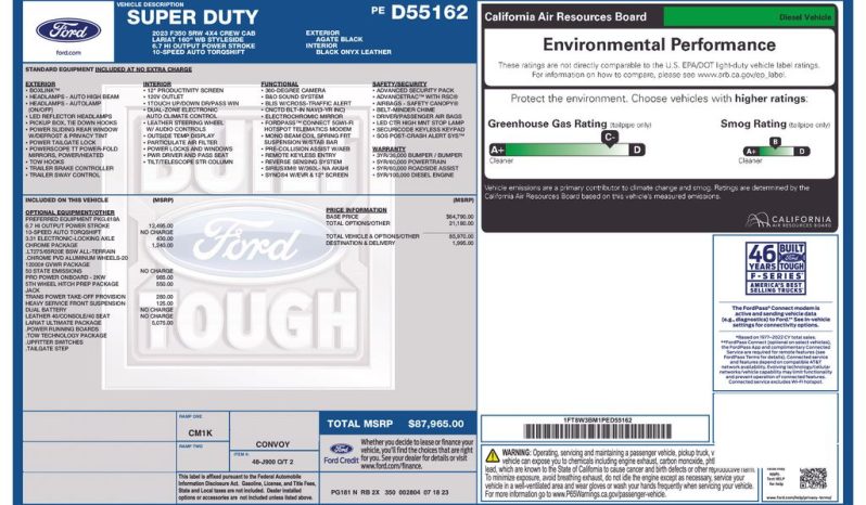 2023 Ford F-350SD Lariat – CC260708A full