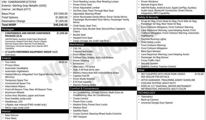 2023 Chevrolet Traverse LT – BCP0299 full