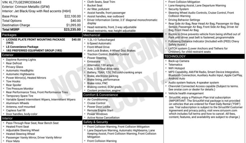 2024 Chevrolet Trax 1RS – BCP0517 full