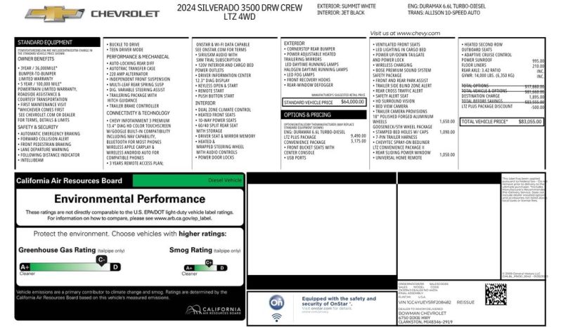 2024 Chevrolet Silverado 3500HD LTZ – BC262464A full
