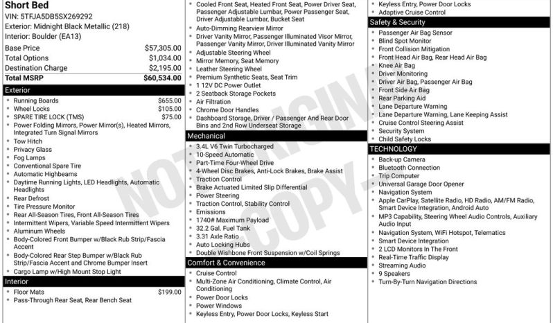 2025 Toyota Tundra Limited – CCA0195 full