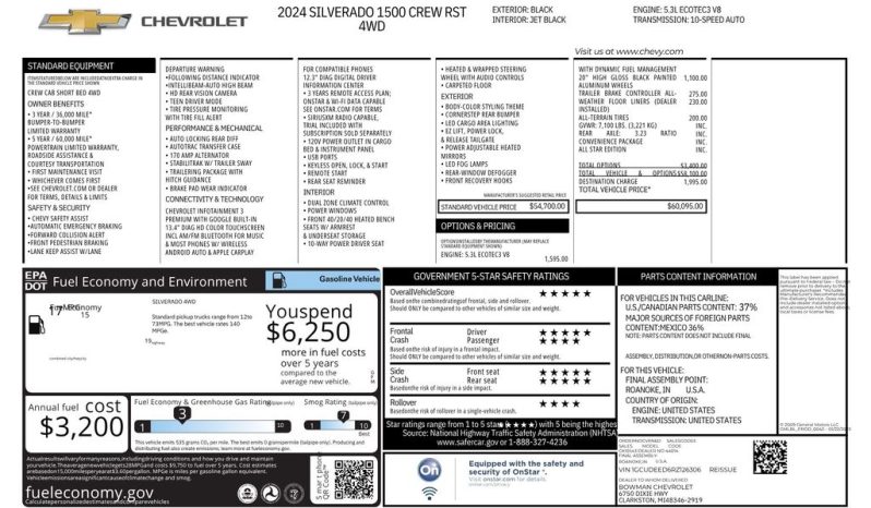 2024 Chevrolet Silverado 1500 RST – BCP0411 full